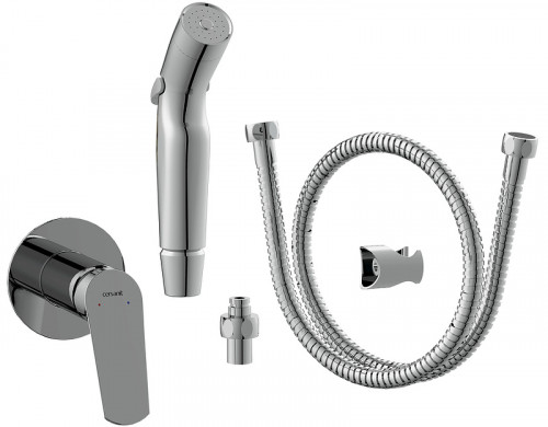 Гигиенический душ со смесителем Cersanit Flavis 64104 Хром латунь на стену