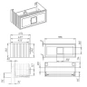 Тумба под раковину La Fenice Cubo 100 FNC-01-CUB-BG-100 подвесная Синяя матовая МДФ / ЛДСП
