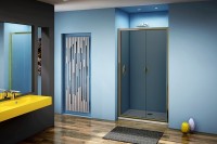 Душевая дверь в нишу Good Door Jazze WTW-140-B-BR 140 профиль Бронза стекло тонированное