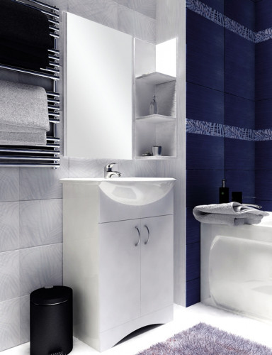 Тумба под раковину 1MarKa Уют 60Н Белая МДФ / ЛДСП