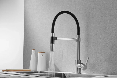 Смеситель для кухни Rose R133L цвет Сатин Черный