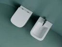 Унитаз с инсталляцией Ceramicanova Union CN4009T + Tece Base 9400413 с сиденьем Микролифт и Белой клавишей смыва