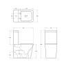 Унитаз компакт BelBagno Ardente R BB02093CPR/BB2112SC без бачка с сиденьем Микролифт фаянс напольный