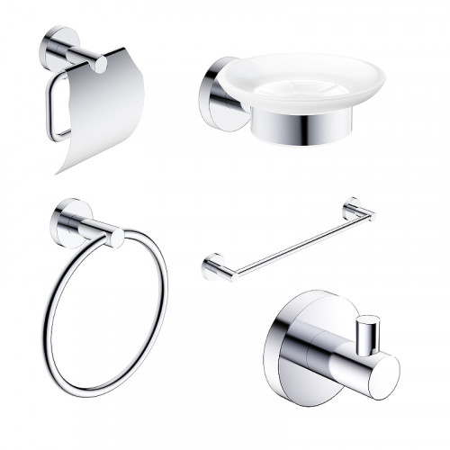 Набор аксессуаров для ванной AQUAme Trento AQM7221CR цвет Хром