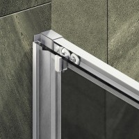 Душевая дверь Maybah Glass MGD-1541-5 1200x1950 раздвижная профиль Хром матовый стекло бронзовое