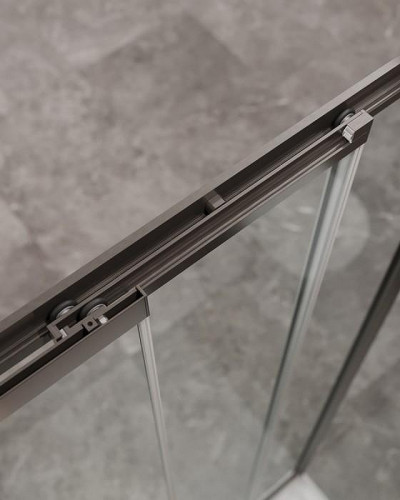 Душевой уголок Cezares Molveno 120x90 MOLVENO-AHF-31-120/90-C-GM-IV профиль Оружейная сталь стекло прозрачное