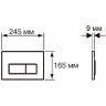 Унитаз с инсталляцией BelBagno Uno-Tor BB5177CH-TOR/SC + WellWant Standart 50 WWISI111BB с сиденьем Микролифт и Черной матовой клавишей смыва