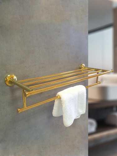 Полка для полотенец AltroBagno Corposo 081507 Gl цвет Золото