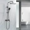 Душевая система Shevanik S9636T цвет Оружейная сталь