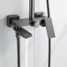 Душевая система Shevanik S9636T цвет Оружейная сталь