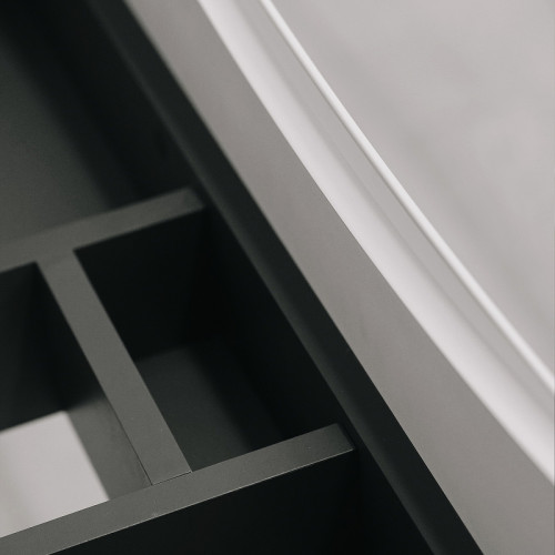 Тумба с раковиной Bond Cube 80 T01805-S05B подвесная Белая матовая МДФ / ЛДСП