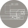 Душевой уголок Cezares Slider 80x80 SLIDER-A-2-70/80-BR-NERO профиль Черный матовый стекло бронзовое
