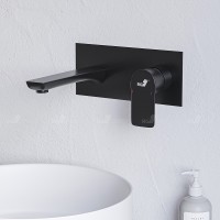 Смеситель для раковины RGW Shower Panels SP-46B 51140546-04 Черный матовый латунь встраиваемый