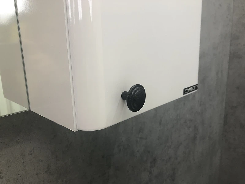 Зеркало со шкафом Comforty Амстердам 75 00004144209 Белый глянец МДФ / ЛДСП, стекло