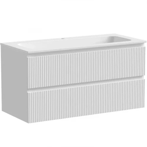 Тумба под раковину Sancos Snob T 100 SNT100W подвесная Bianco МДФ / ЛДСП