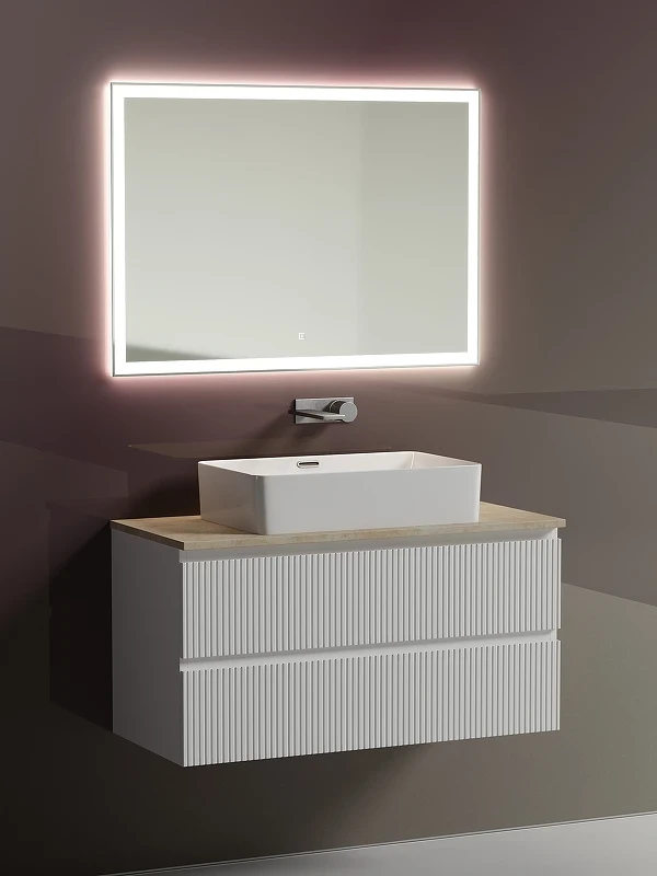 Тумба под раковину Sancos Snob T 100 SNT100W подвесная Bianco МДФ / ЛДСП