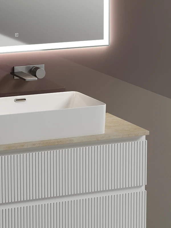 Тумба под раковину Sancos Snob T 100 SNT100W подвесная Bianco МДФ / ЛДСП