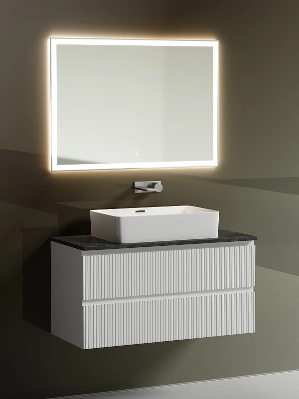 Тумба под раковину Sancos Snob T 100 SNT100W подвесная Bianco МДФ / ЛДСП