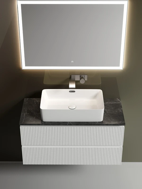 Тумба под раковину Sancos Snob T 100 SNT100W подвесная Bianco МДФ / ЛДСП