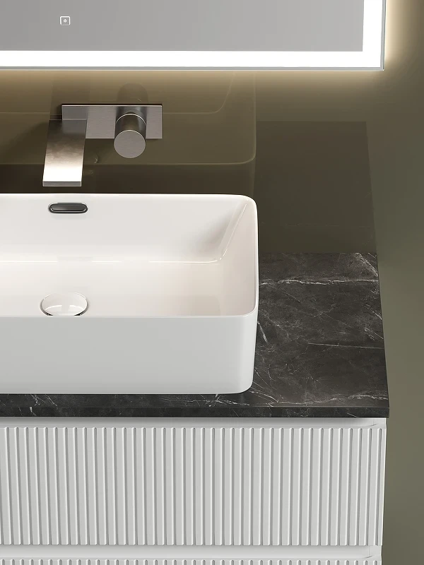 Тумба под раковину Sancos Snob T 100 SNT100W подвесная Bianco МДФ / ЛДСП