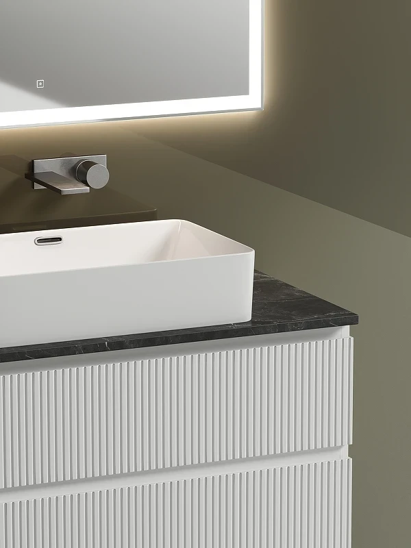 Тумба под раковину Sancos Snob T 100 SNT100W подвесная Bianco МДФ / ЛДСП