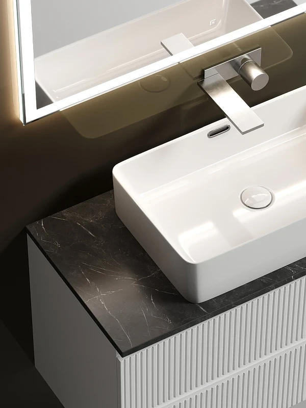 Тумба под раковину Sancos Snob T 100 SNT100W подвесная Bianco МДФ / ЛДСП