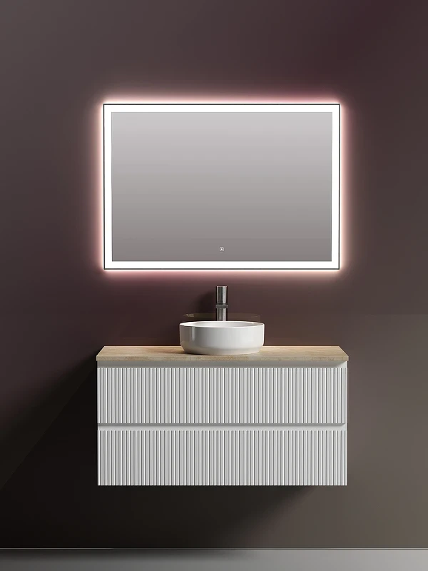Тумба под раковину Sancos Snob T 100 SNT100W подвесная Bianco МДФ / ЛДСП