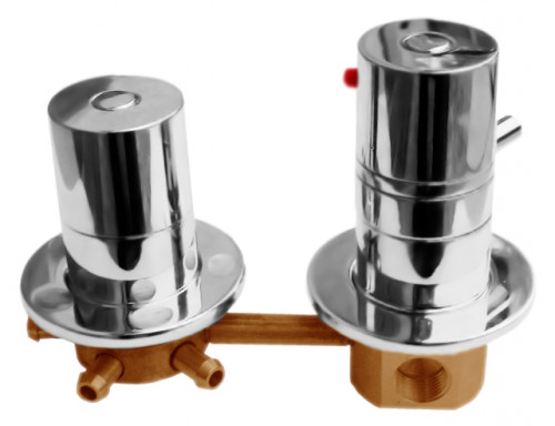 Смеситель для душа Rav Slezak 3 X382T хром встраиваемый