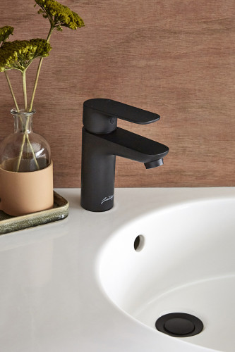 Смеситель для раковины Jacob Delafon Oscar E29842-BL Черный матовый латунь