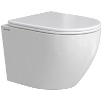 Унитаз Berges Okus Rimless 081127 подвесной с сиденьем Микролифт фарфор подвесной