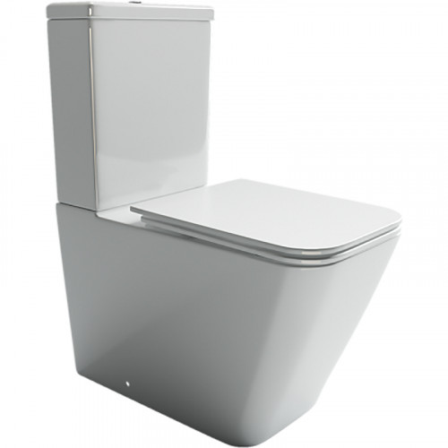 Унитаз компакт Ceramicanova Cubic CN1803-B без бачка и с сиденьем Микролифт фаянс напольный