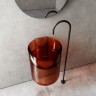 Раковина Abber Kristall 42 AT2704Opal Коричневая полиэфирная смола подвесная