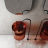 Раковина Abber Kristall 42 AT2704Opal Коричневая полиэфирная смола подвесная