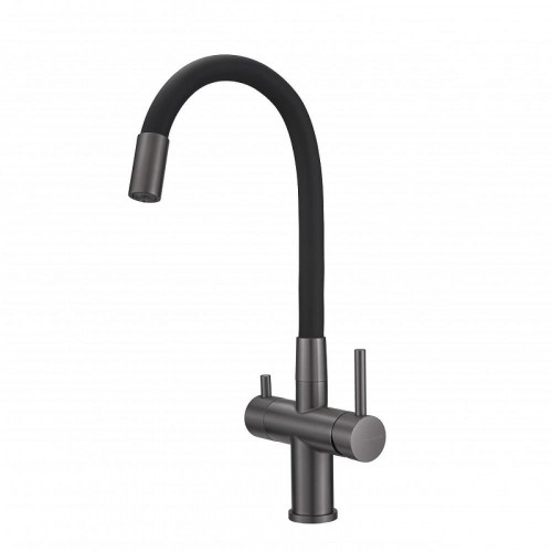 Смеситель для кухни Milacio Ultra MCU.560.GM цвет Вороненая сталь Черный