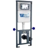 Комплект унитаза с инсталляцией WeltWasser MARBERG 410 + HOFBACH 041 GL-WT + MAR 410 SE GL-WT 10000011679 цвет Белый глянцевый с сиденьем Микролифт и клавишей смыва цвет Белый глянцевый
