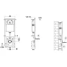 Комплект унитаза с инсталляцией WeltWasser MARBERG 410 + HOFBACH 041 GL-WT + MAR 410 SE GL-WT 10000011679 цвет Белый глянцевый с сиденьем Микролифт и клавишей смыва цвет Белый глянцевый