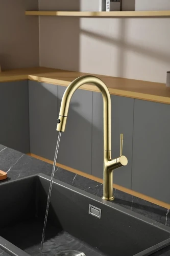 Смеситель для кухни AQUAme Cucina AQM9905BG цвет Шлифованное золото