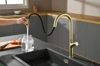 Смеситель для кухни AQUAme Cucina AQM9905BG цвет Шлифованное золото