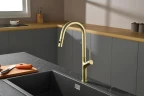 Смеситель для кухни AQUAme Cucina AQM9905BG цвет Шлифованное золото
