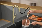 Смеситель для кухни AQUAme Cucina AQM9905BG цвет Шлифованное золото