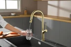Смеситель для кухни AQUAme Cucina AQM9905BG цвет Шлифованное золото