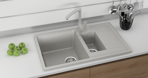 Смеситель для кухни Ulgran Classic U-005-331 Белый латунь