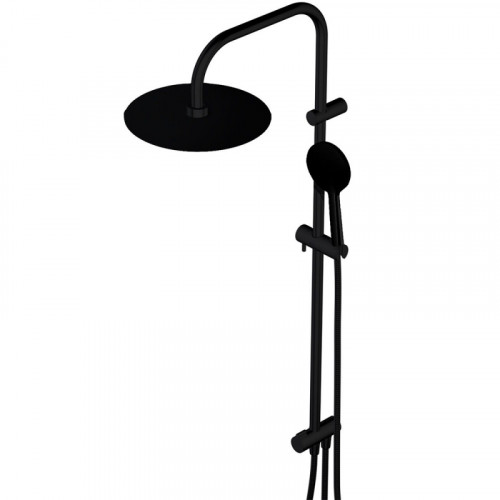 Душевая система Damixa Jupiter 977000300 Черная матовая нержавеющая сталь на стену