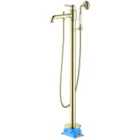 Смеситель для ванны Aquatek Классик AQ1545PG Полированное золото латунь на пол