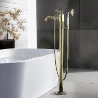 Смеситель для ванны Aquatek Классик AQ1545PG Полированное золото латунь на пол