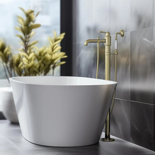 Смеситель для ванны Aquatek Классик AQ1545PG Полированное золото латунь на пол