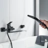 Смеситель для ванны Shevanik S9622H универсальный цвет Черный