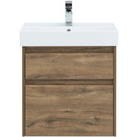 Тумба под раковину Aquanet Nova Lite 60 249512 подвесная Дуб рустикальный МДФ / ЛДСП