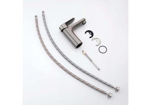 Смеситель для раковины Aquatek Ника AQ1810BGM цвет Оружейная сталь