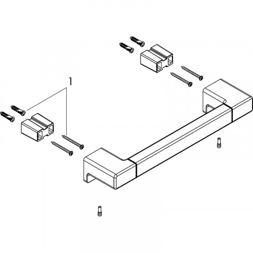 Поручень Hansgrohe AddStoris 41744140 Шлифованная бронза